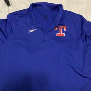 Texas Rangers polo with retro logo